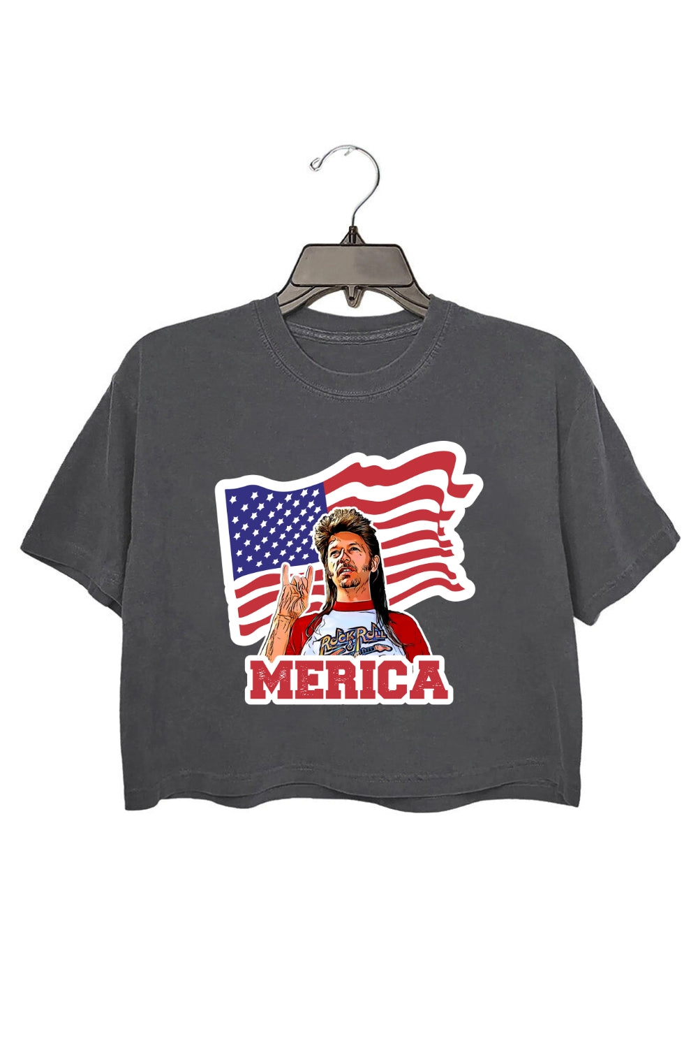 Joe Dirt Merica 4th Of July Crop Top For Women