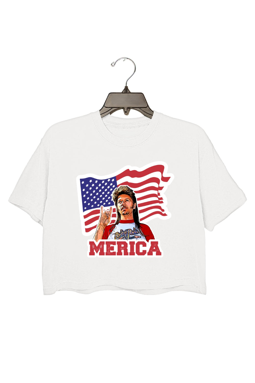 Joe Dirt Merica 4th Of July Crop Top For Women