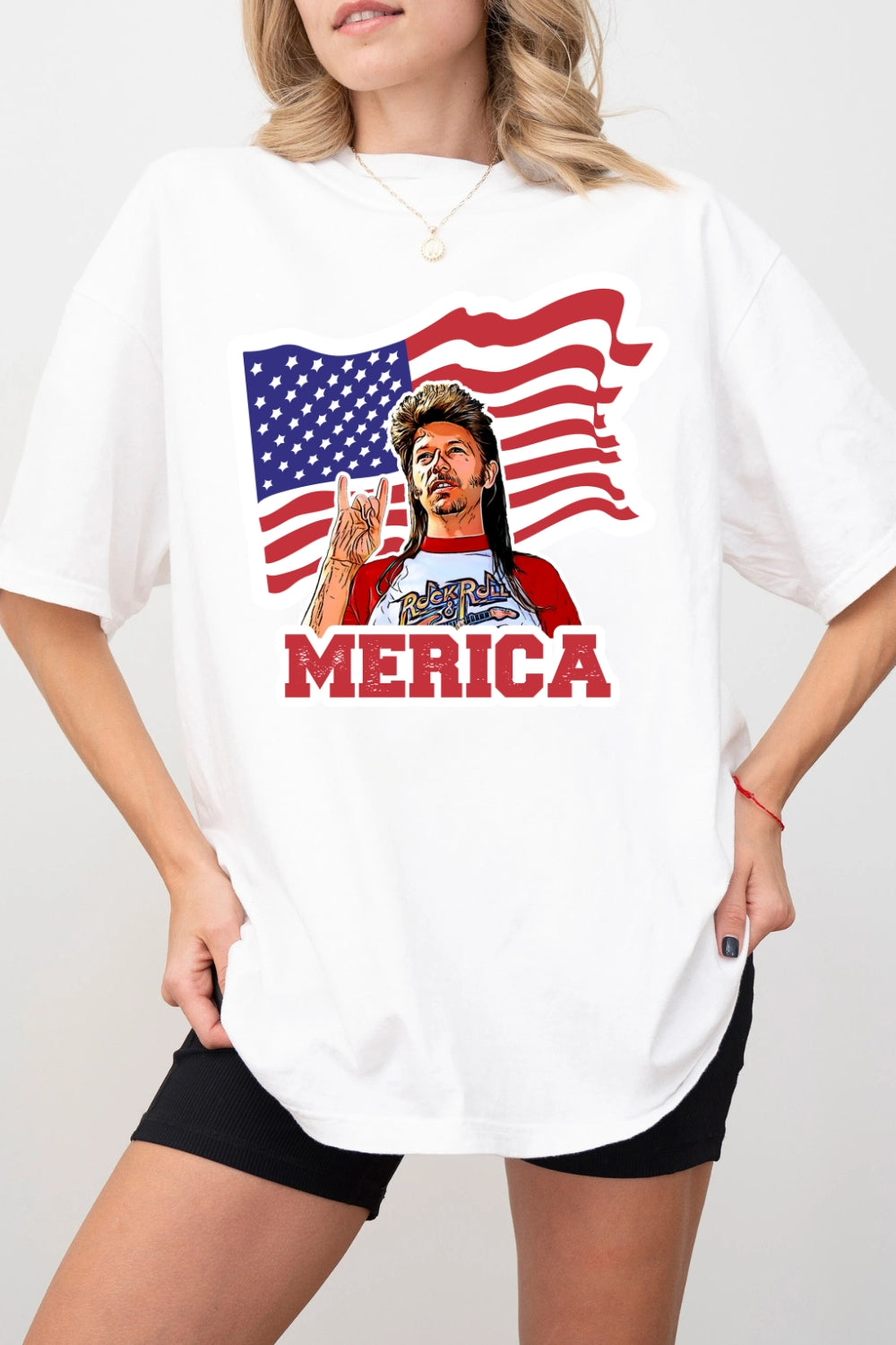 Joe Dirt Merica 4th Of July Tee For Women
