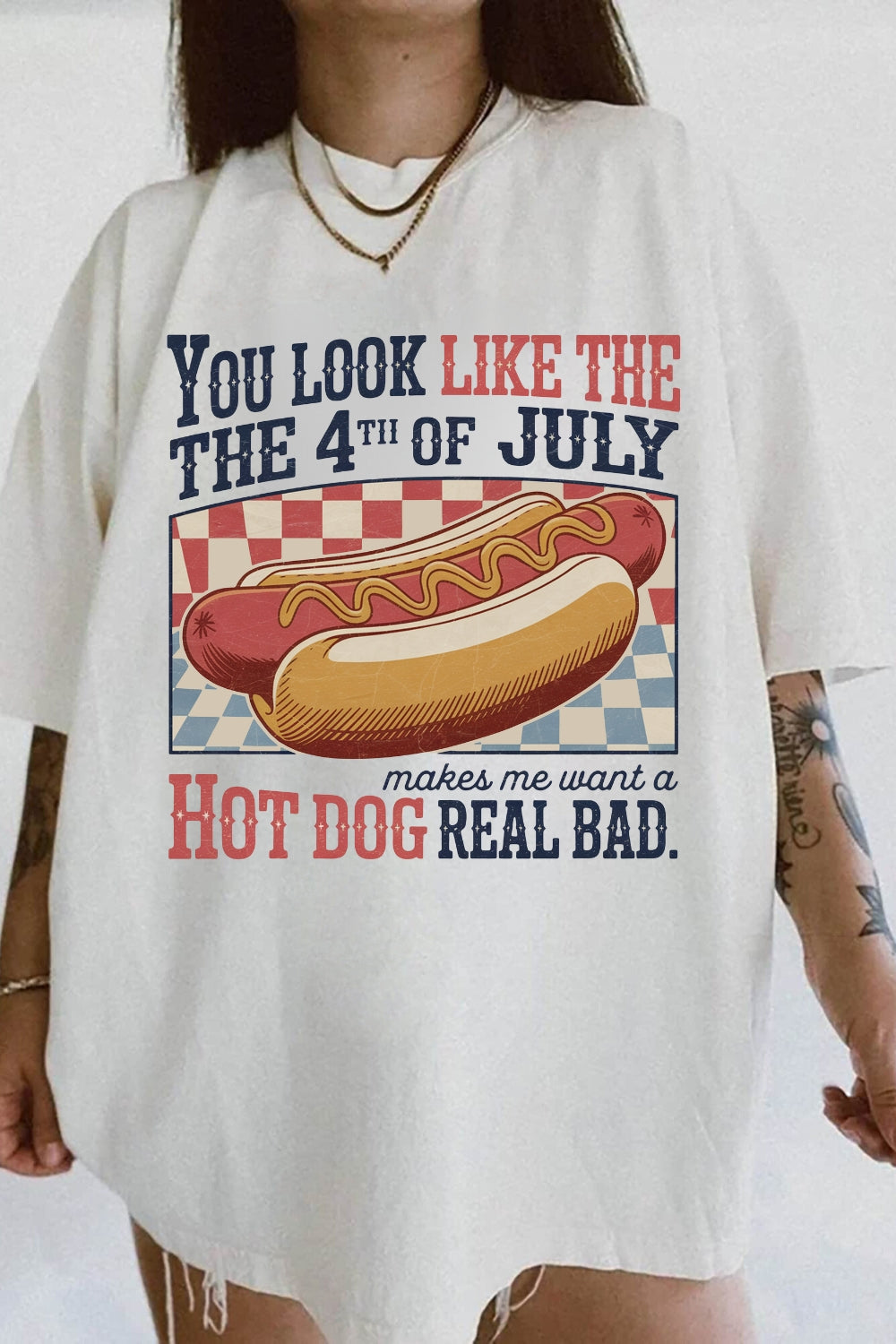 You Look Like The 4th Of July Hot Dog Tee For Women