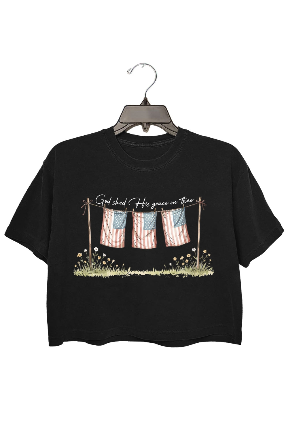 God Shed His Grace On Thee Crop Top For Women