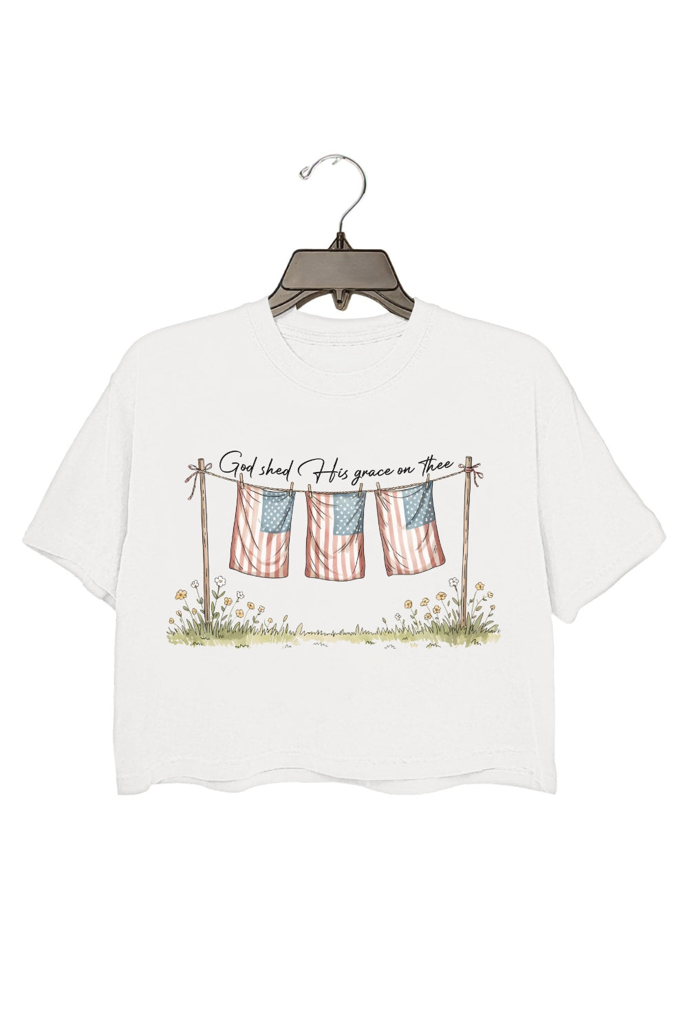 God Shed His Grace On Thee Crop Top For Women