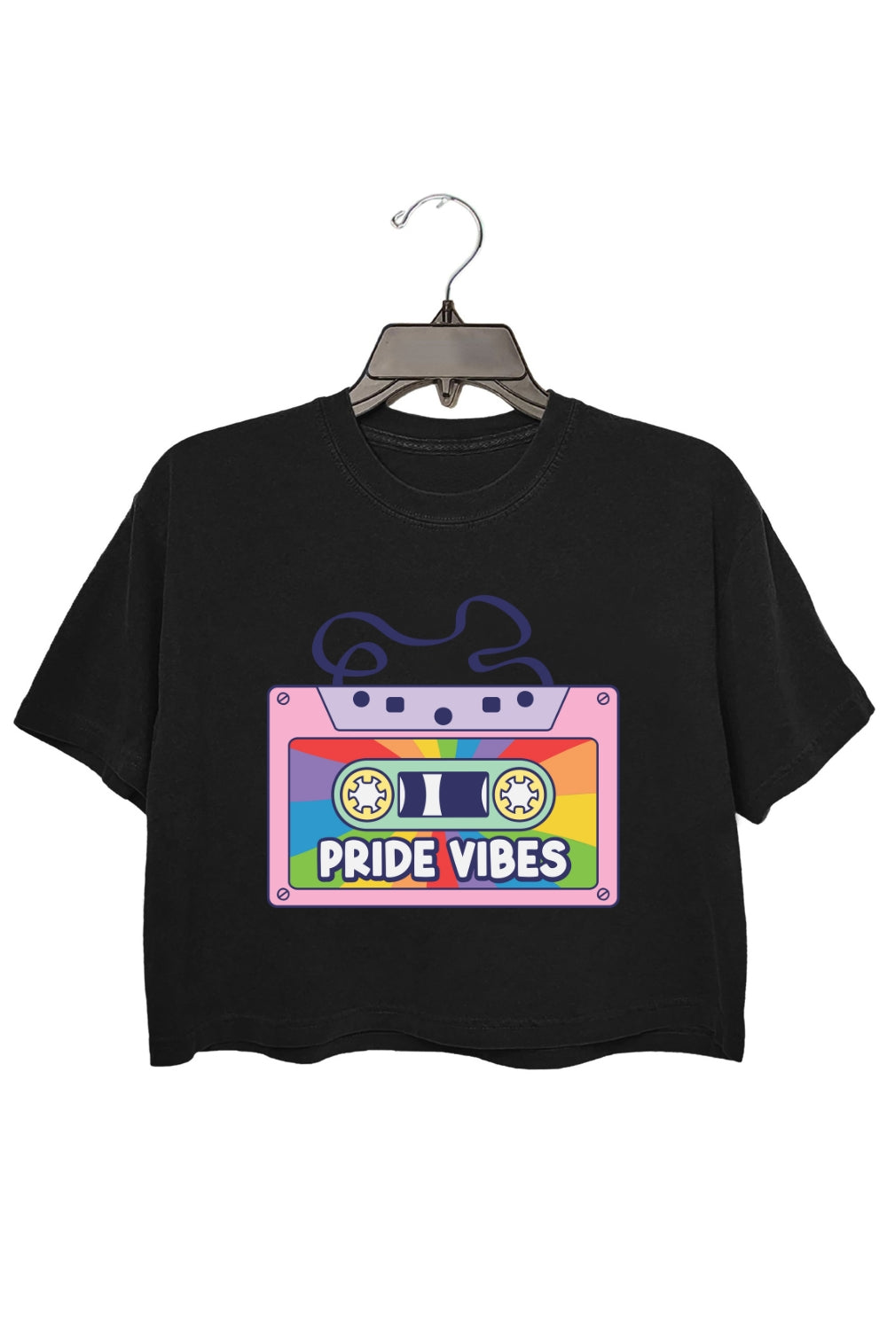Pride Vibes Cassette Crop Top For Women