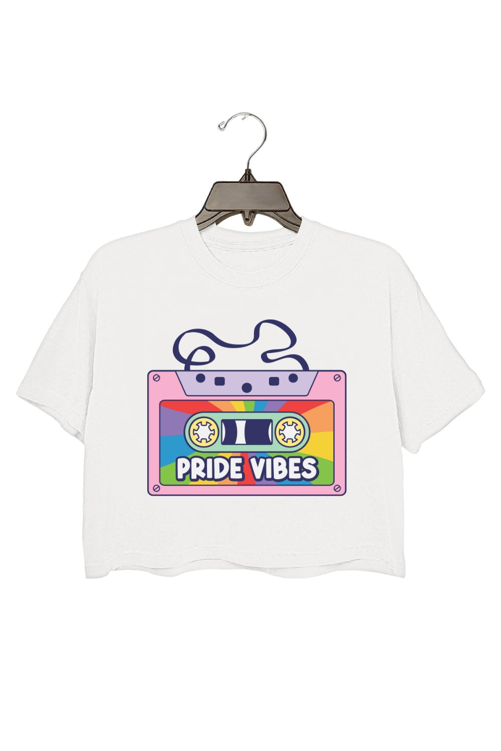 Pride Vibes Cassette Crop Top For Women