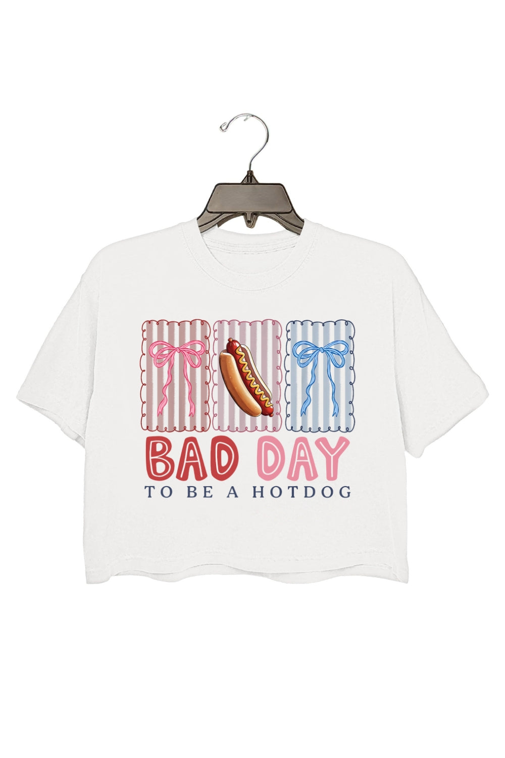 Bad Day To Be A Hotdog Crop Top For Women