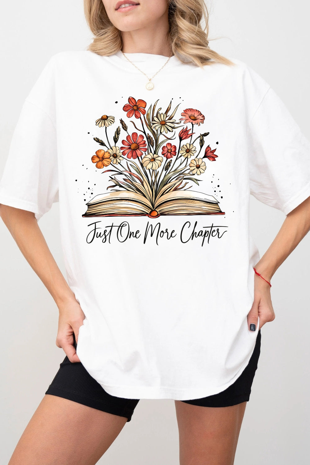 Just One More Chapter Fall Books Tee