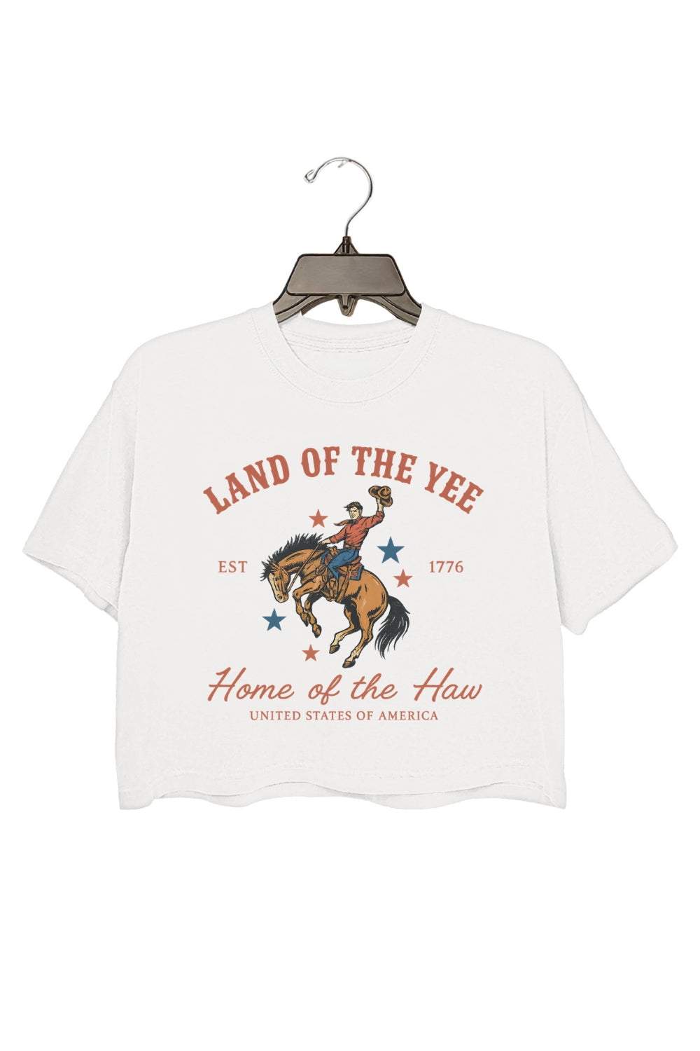 Land Of The Yee 4th Of July Crop Top For Women
