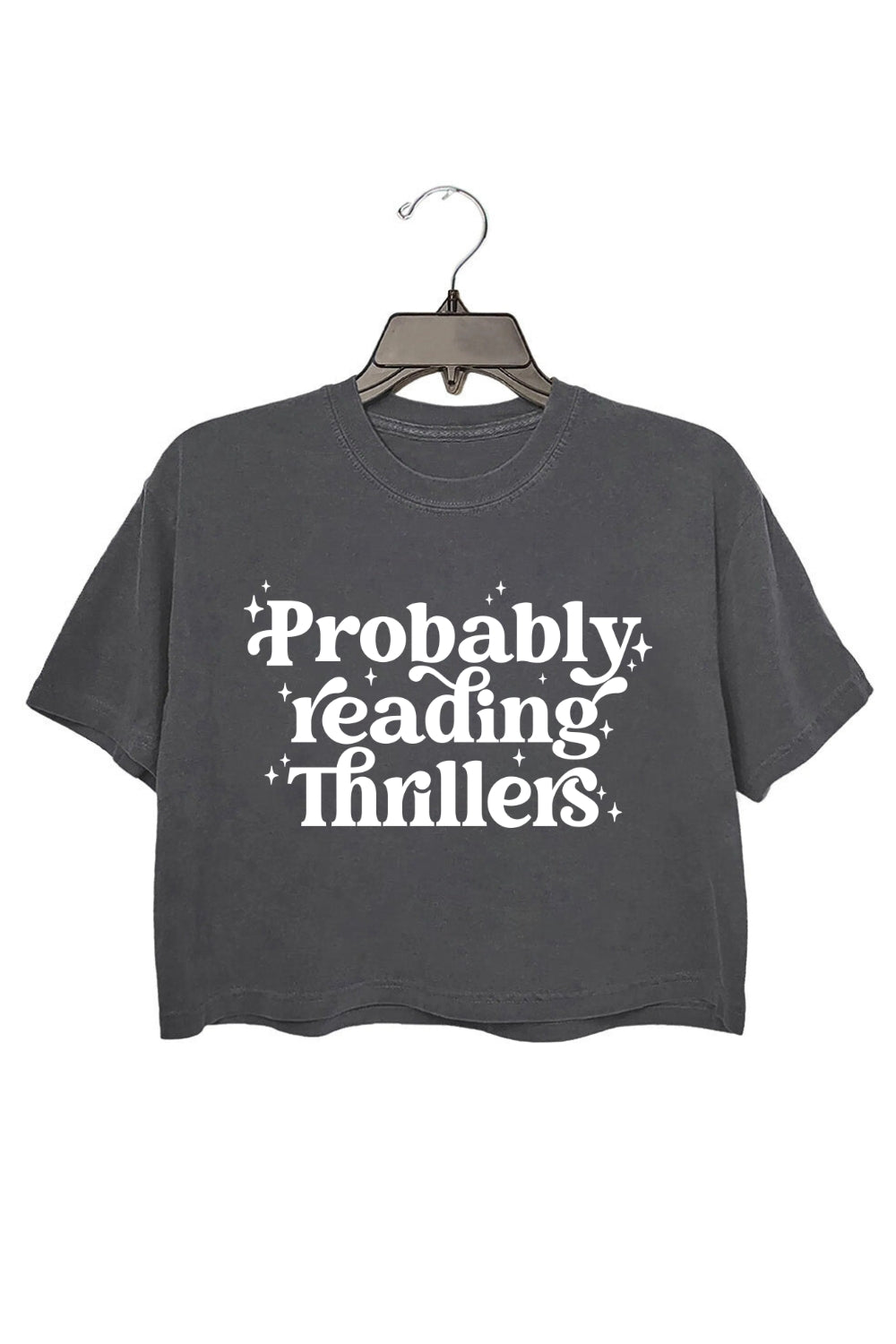 Probably reading Thrillers Book Lover Crop Top For Women