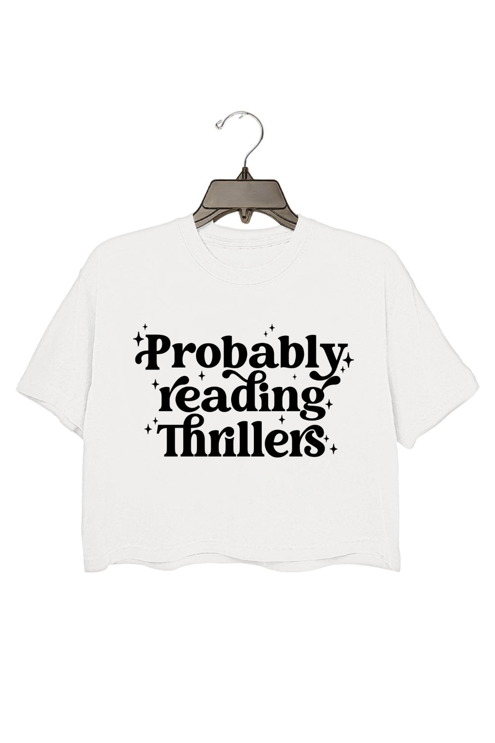 Probably reading Thrillers Book Lover Crop Top For Women