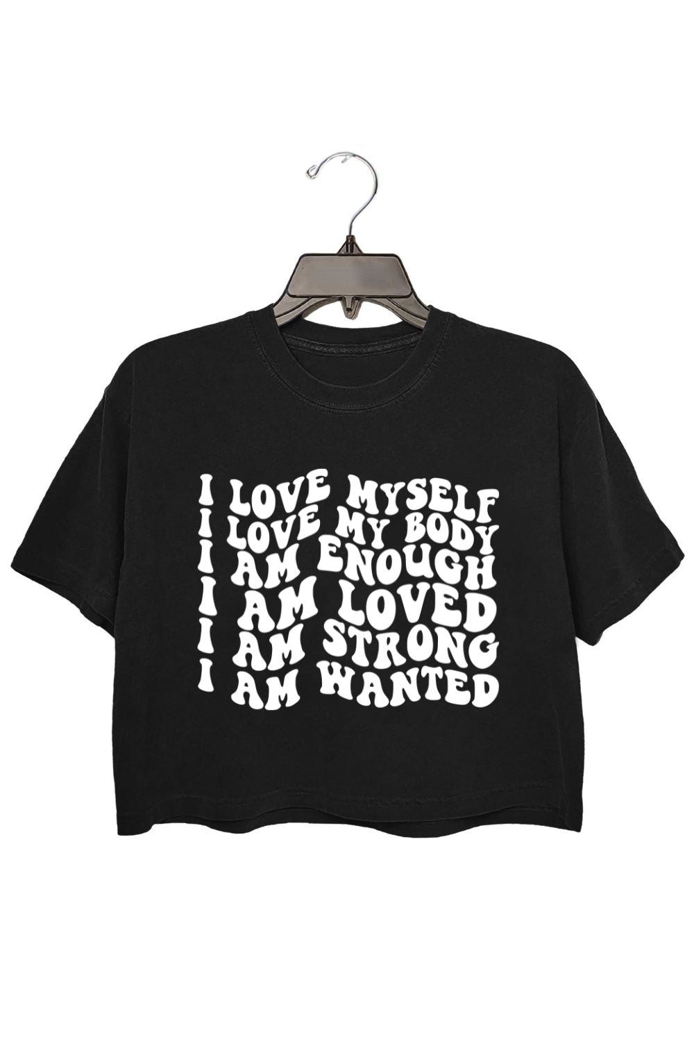 Positive Affirmations Self Love Crop Top For Women