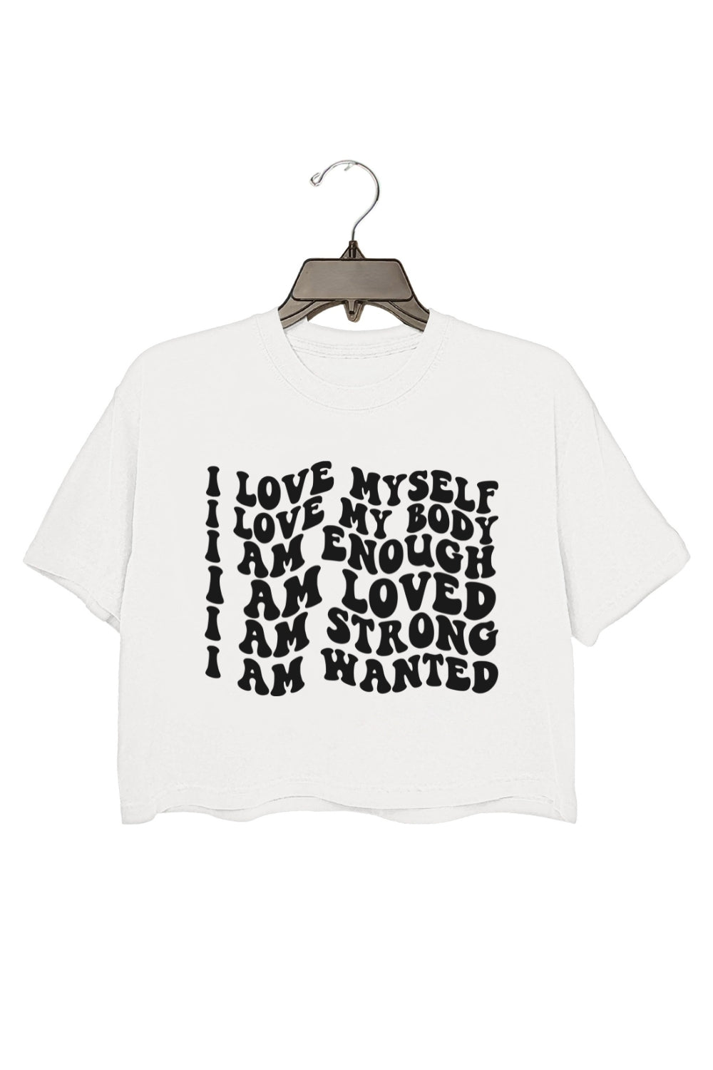 Positive Affirmations Self Love Crop Top For Women