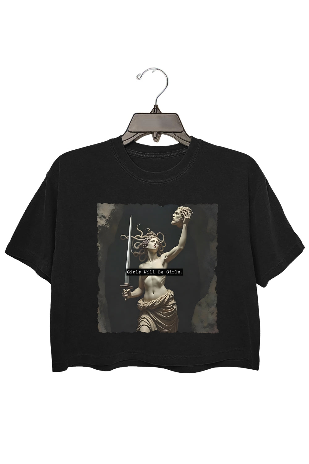 Girls Will Be Girls Medusa With The Head Crop Top For Women