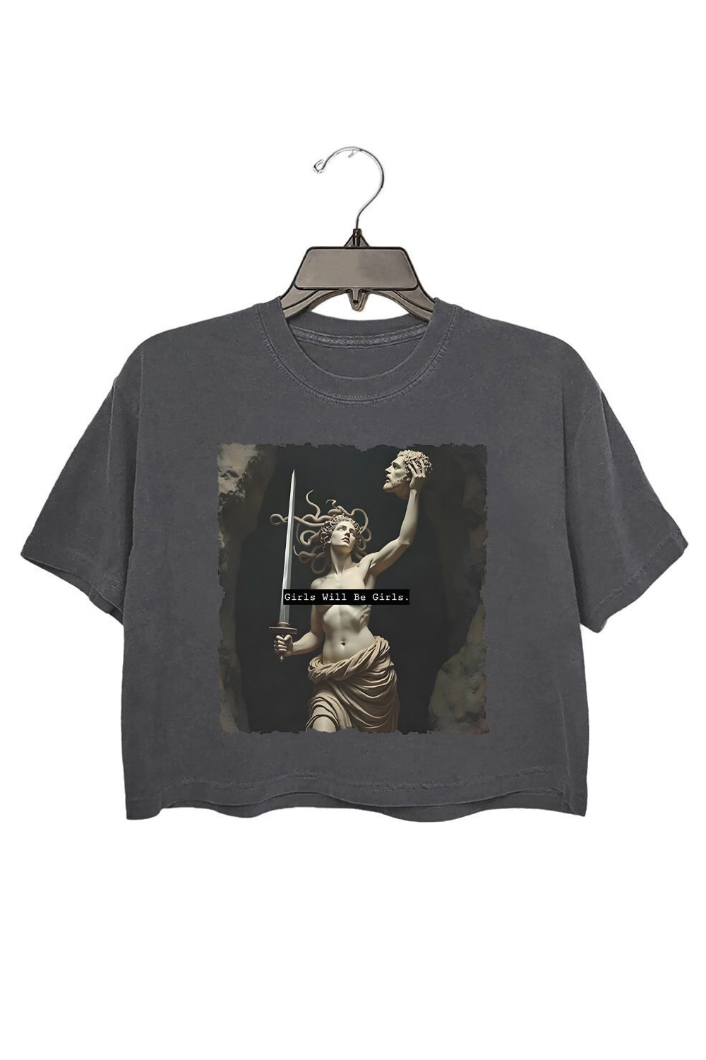 Girls Will Be Girls Medusa With The Head Crop Top For Women