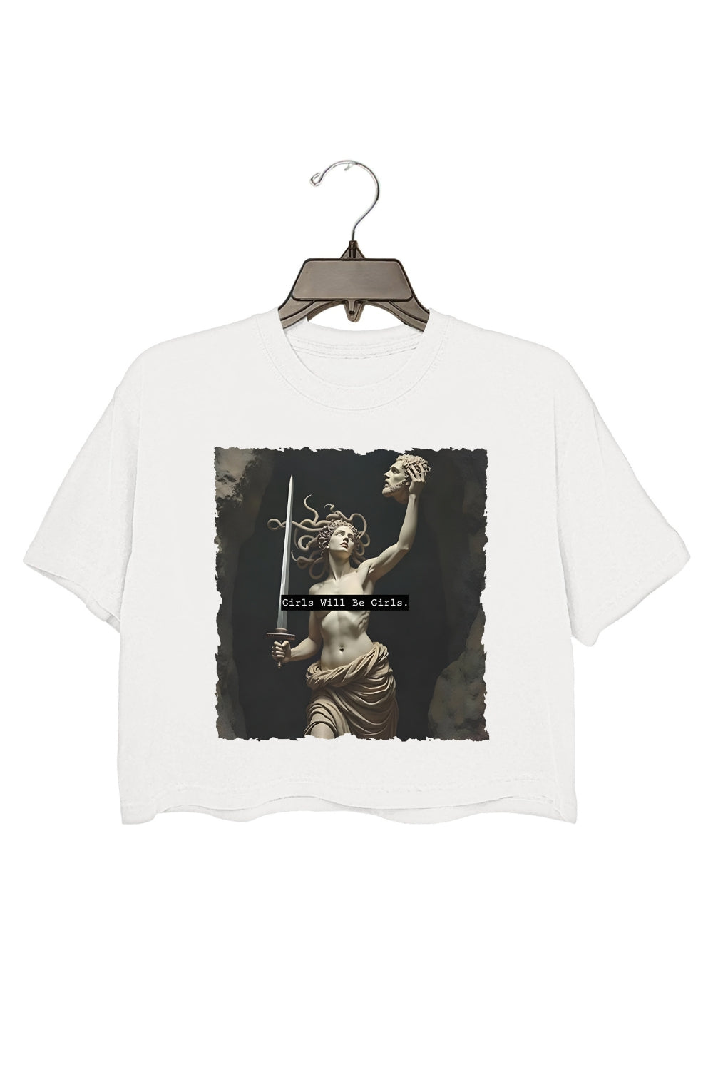 Girls Will Be Girls Medusa With The Head Crop Top For Women