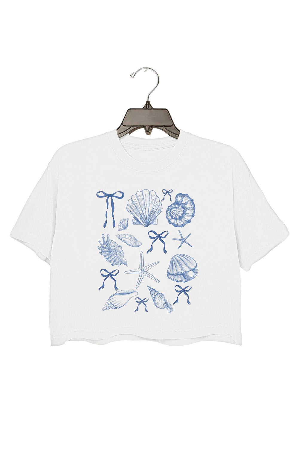 Coquette Seashell Summer Vibes Crop Top For Women