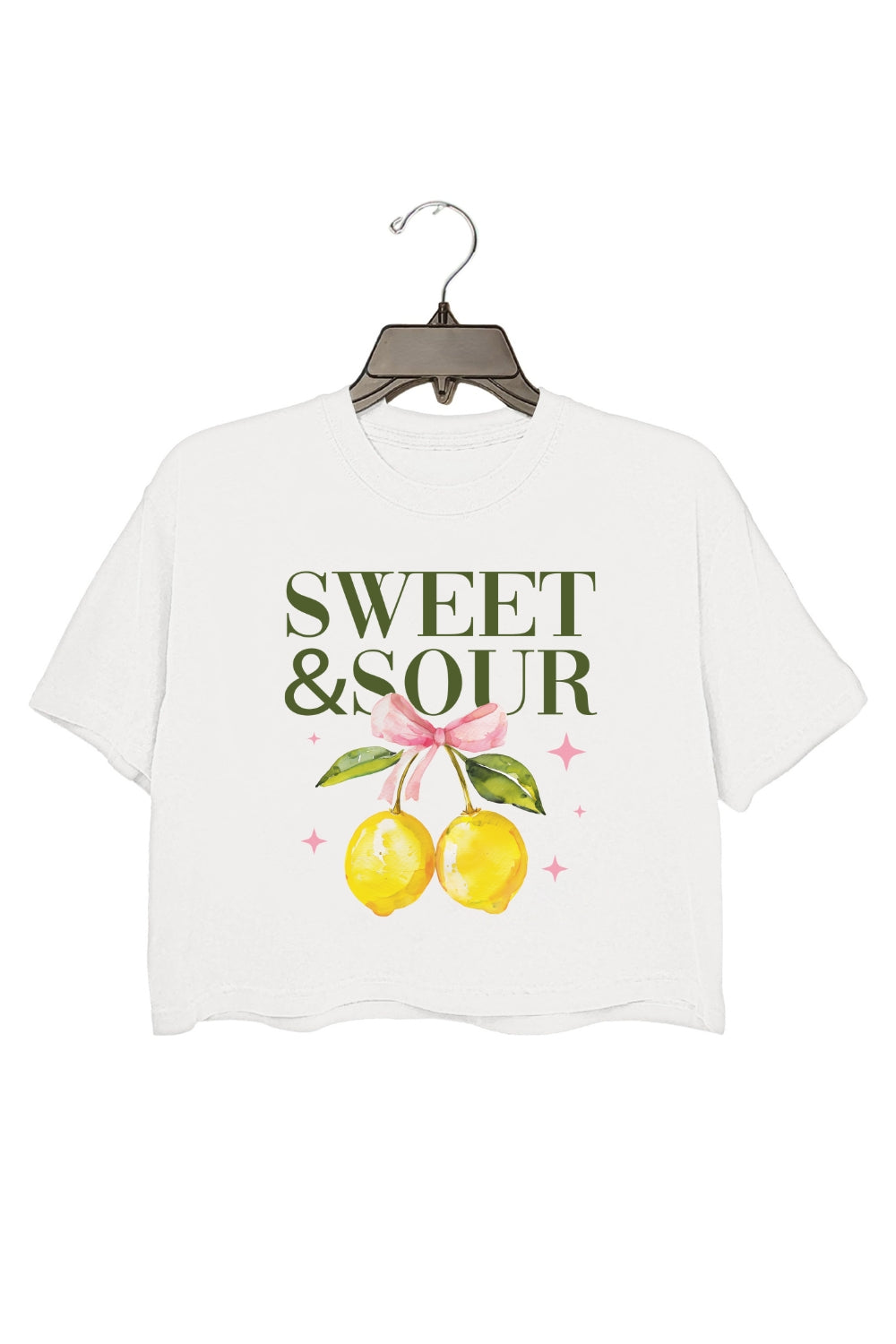 Sweet & Sour Lemon Crop Top For Women