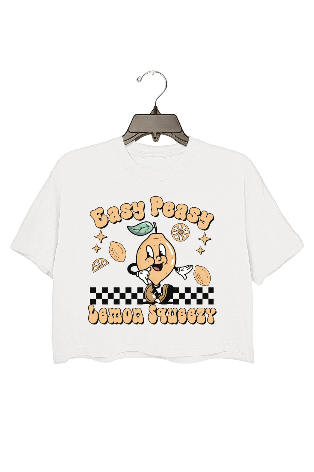 Easy Peasy Lemon Squeezy Crop Top For Women