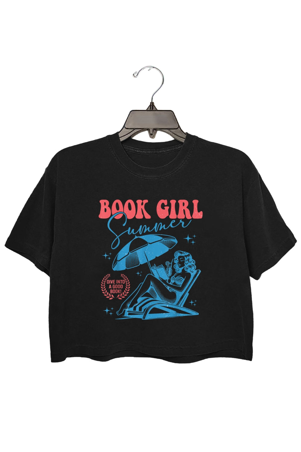 Book Girl Summer Beach Crop Top For Women
