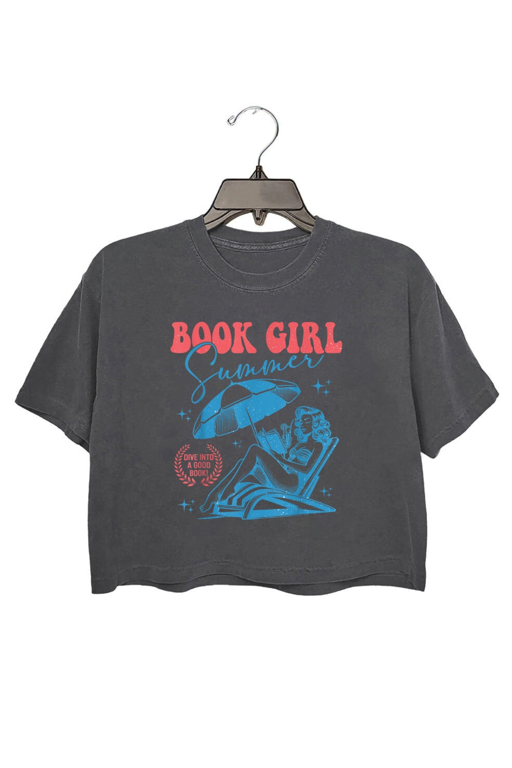 Book Girl Summer Beach Crop Top For Women
