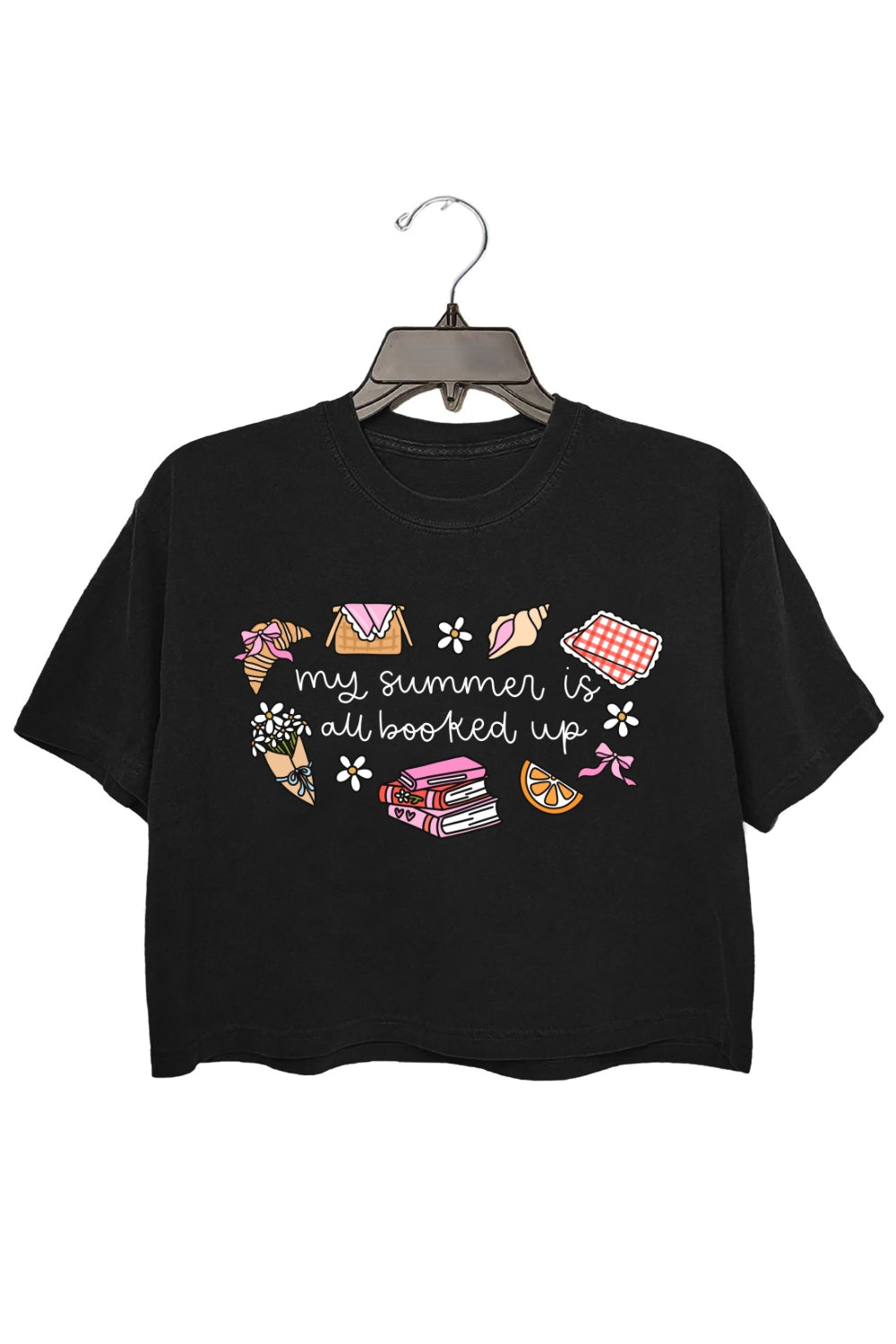 My Summer Is All Booked Up Crop Top For Women