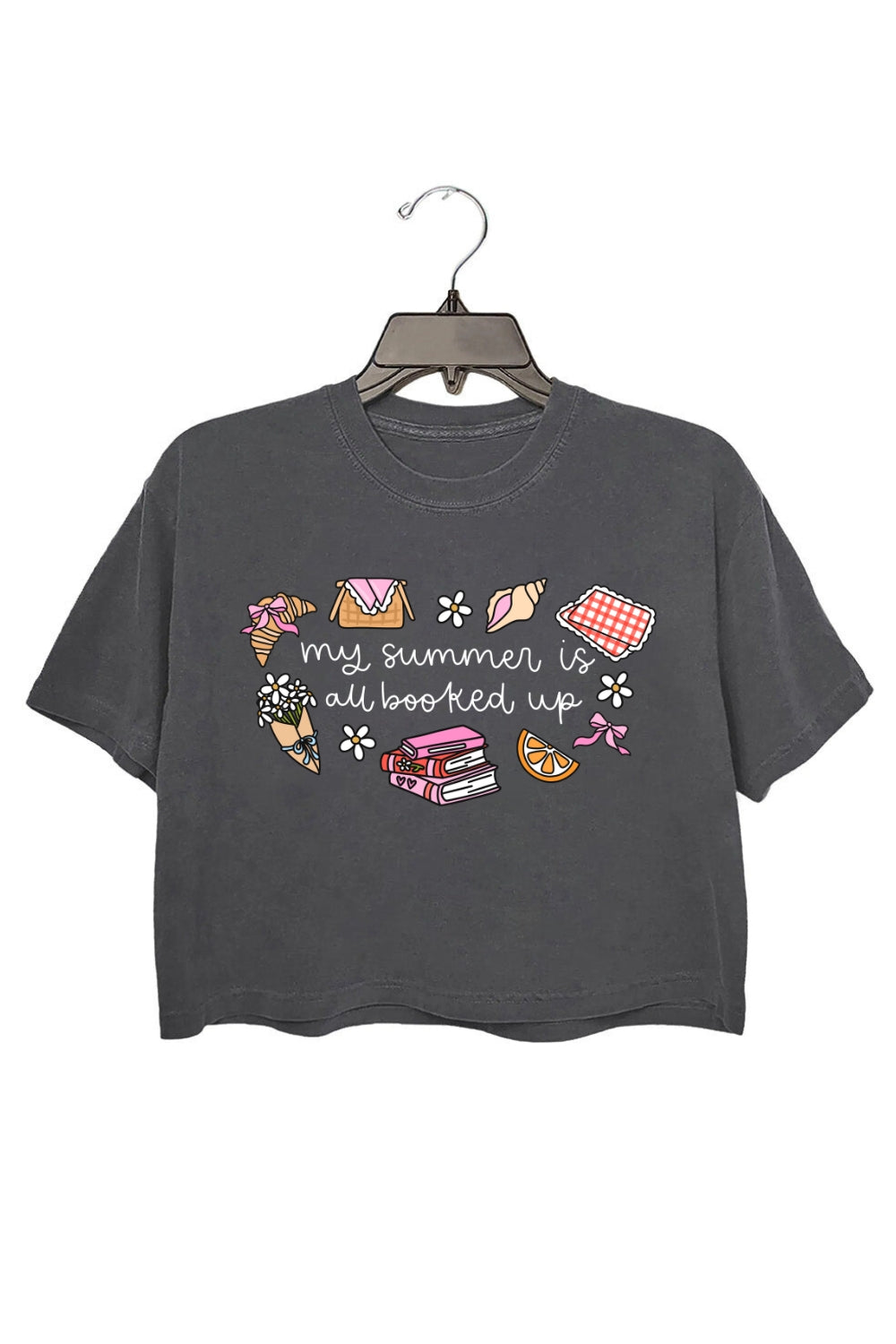 My Summer Is All Booked Up Crop Top For Women