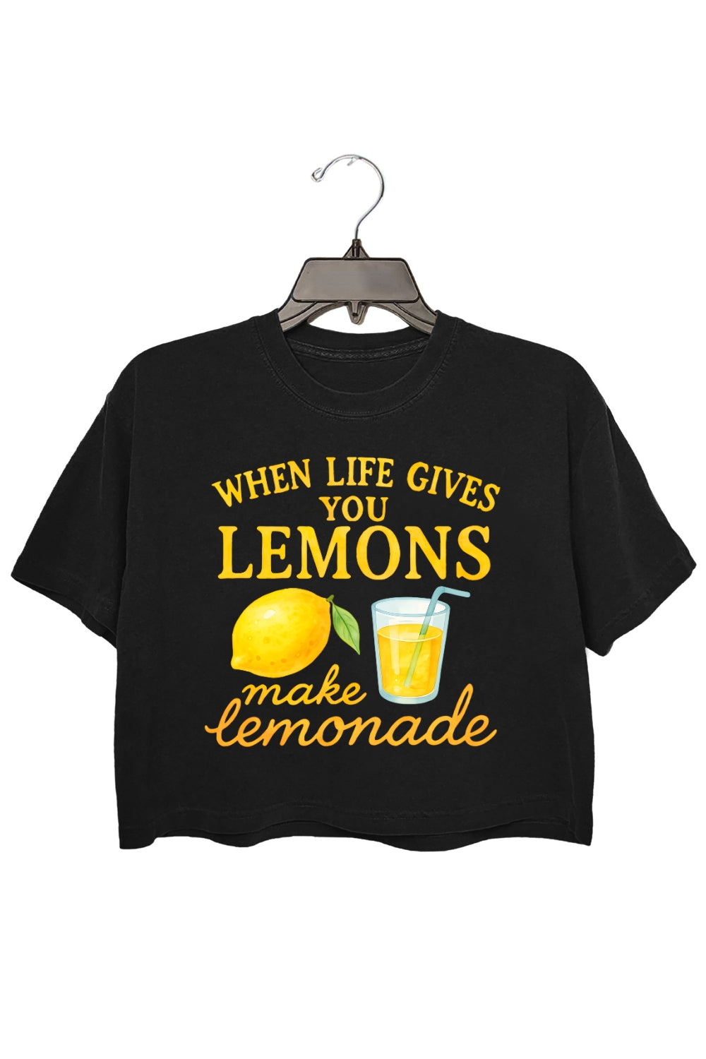 When Life Gives You Lemons Make Lemonade Crop Top For Women