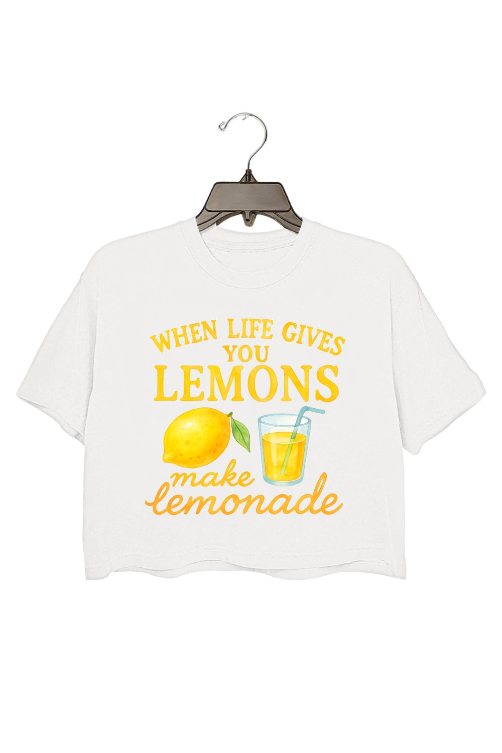 When Life Gives You Lemons Make Lemonade Crop Top For Women