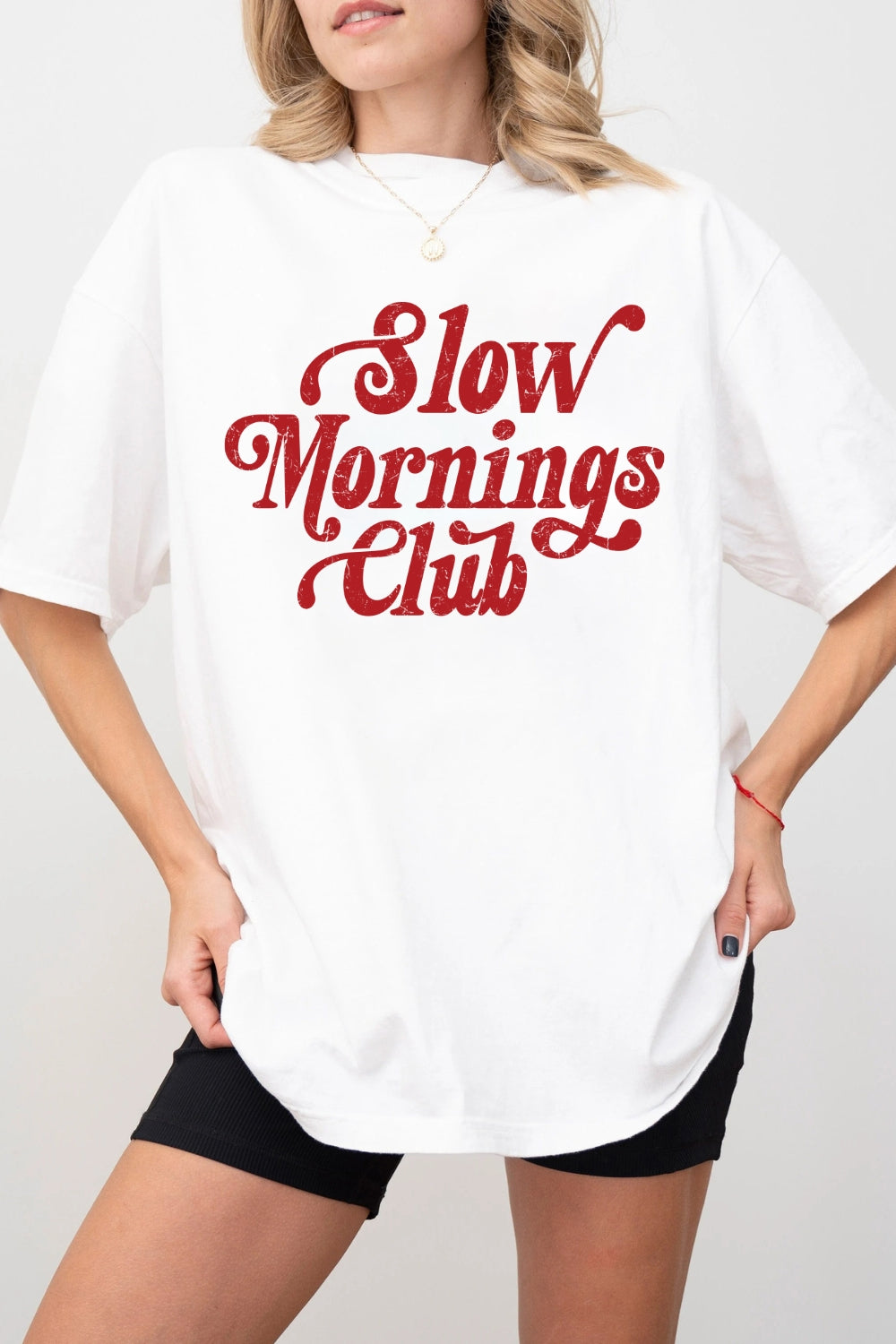 Slow Mornings Club Tee For Women