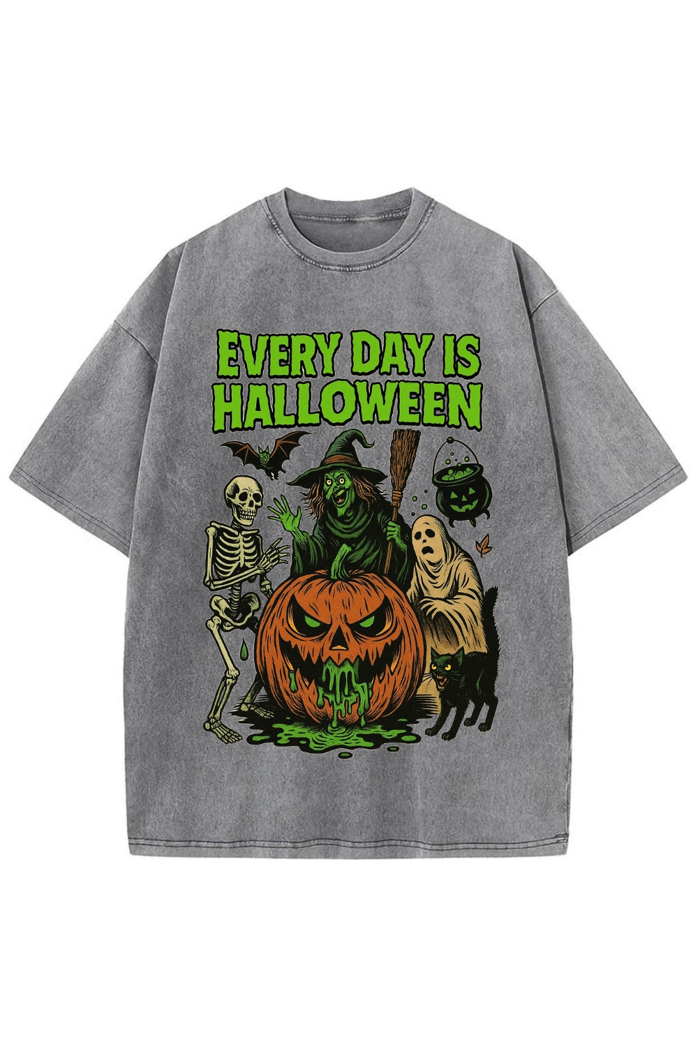 Every Day Is Halloween Spooky Vintage Washed Tee