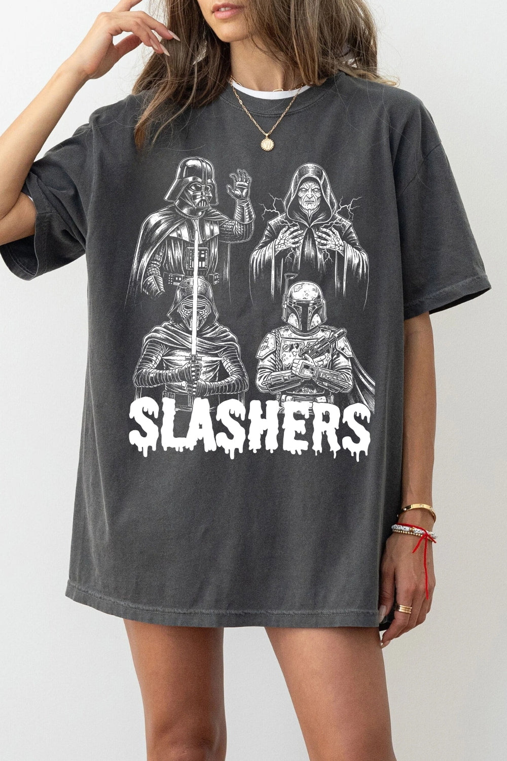 Retro Halloween Slashers Tee For Women