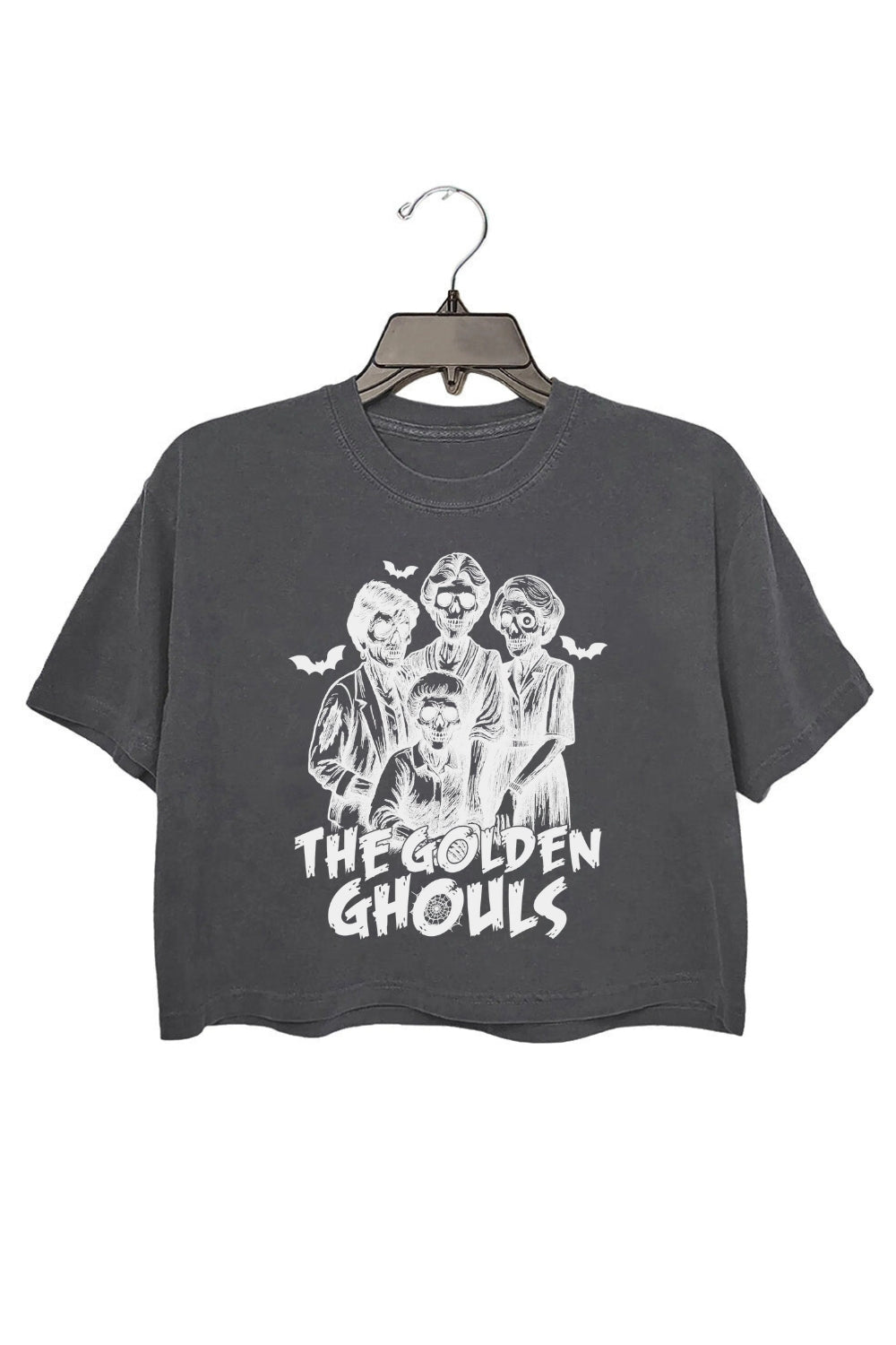 The Golden Ghouls Squad Girly Halloween Crop Top For Women