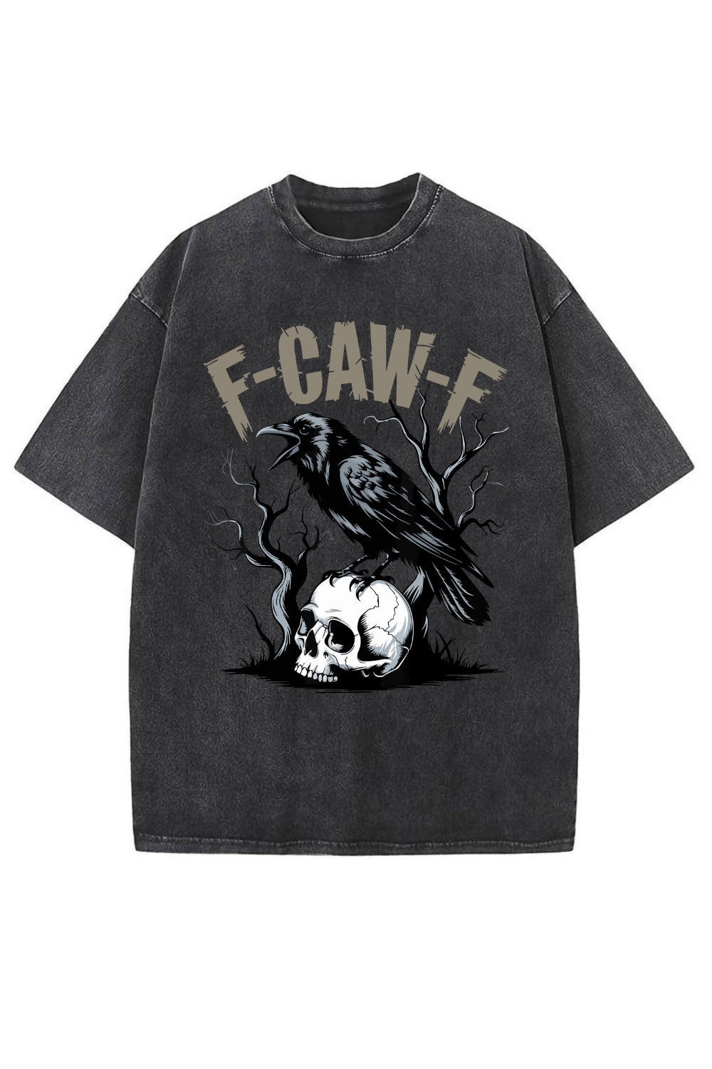 F-Caw-F Gothic Crow Washed Tee