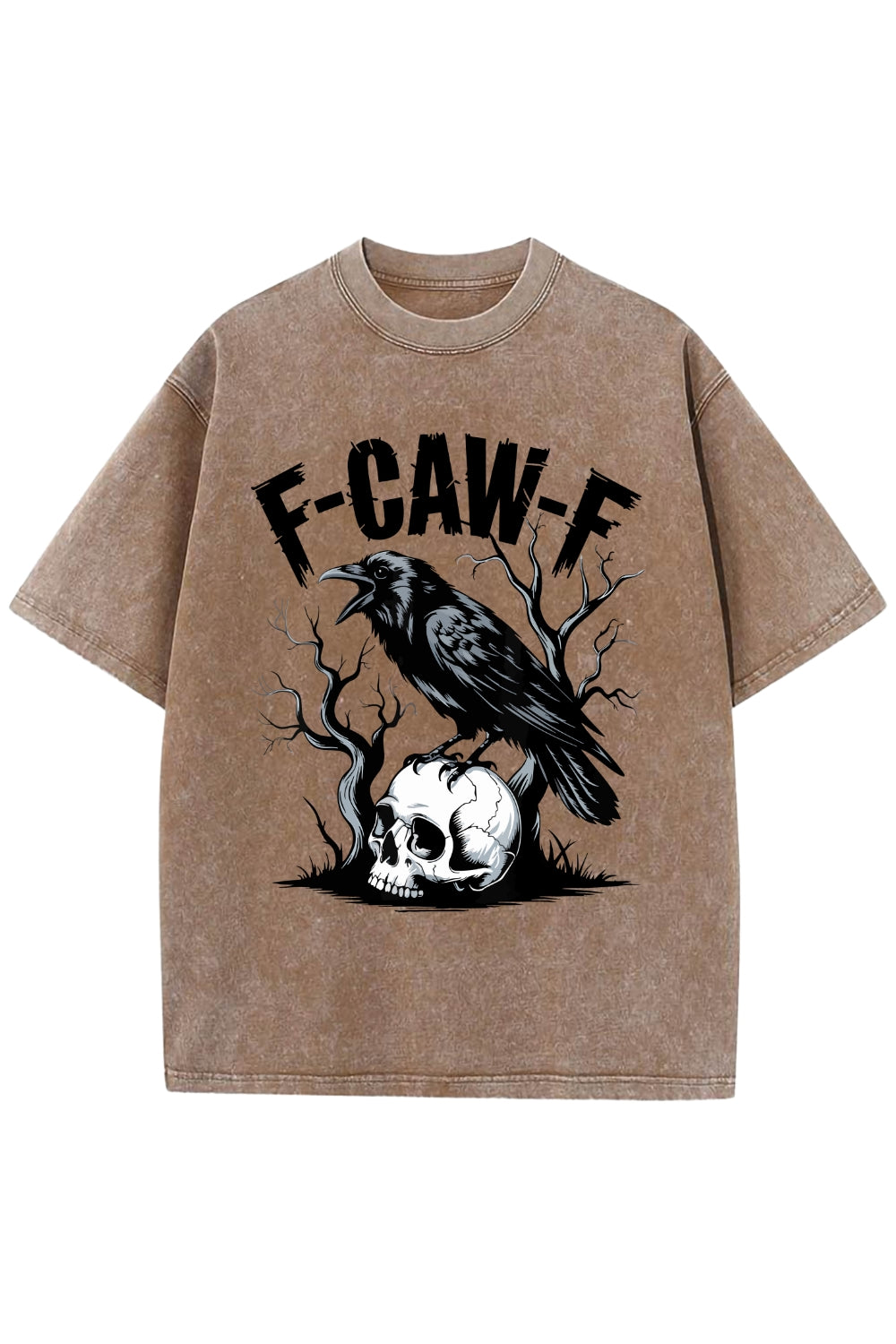 F-Caw-F Gothic Crow Washed Tee