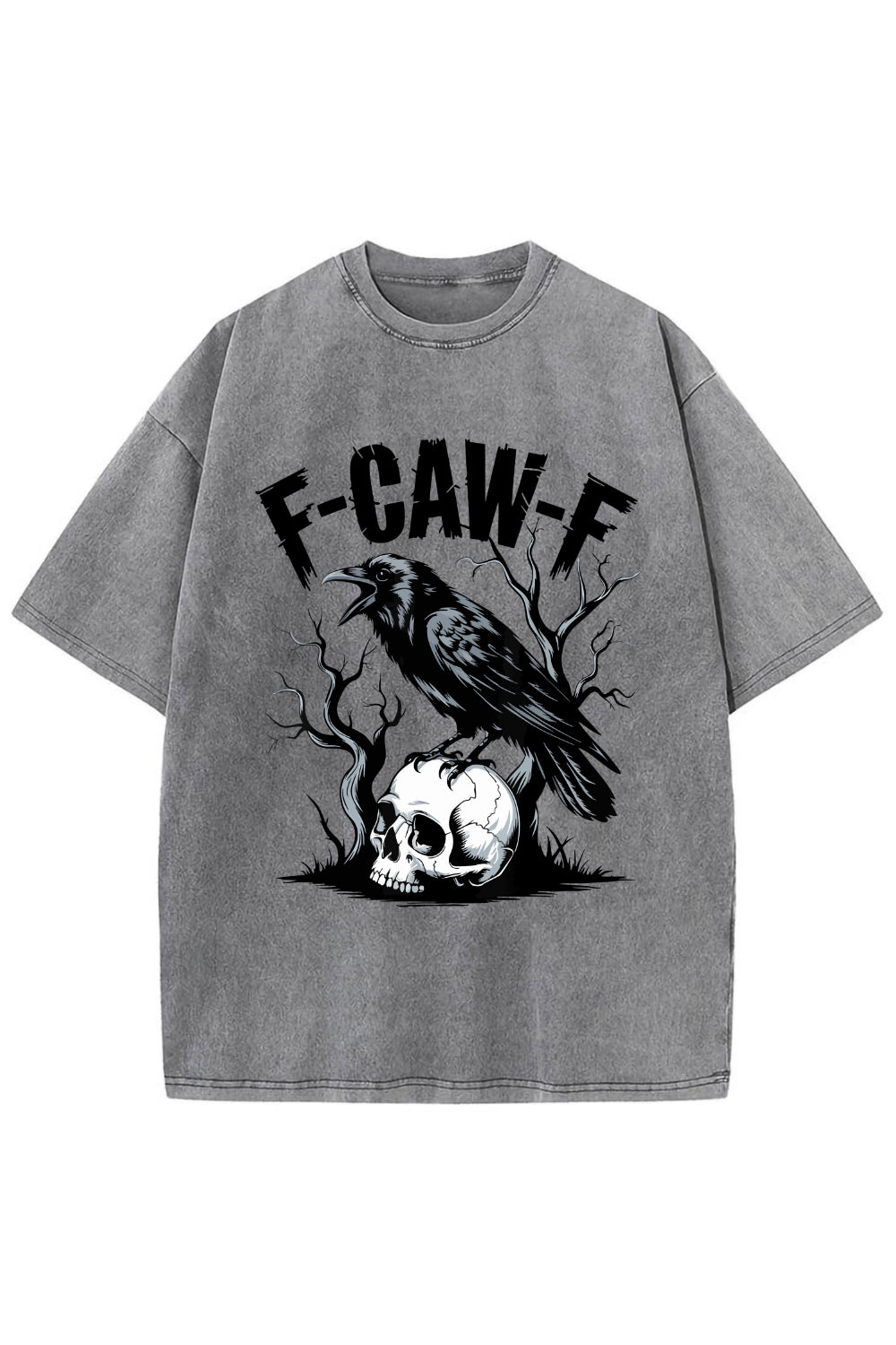 F-Caw-F Gothic Crow Washed Tee