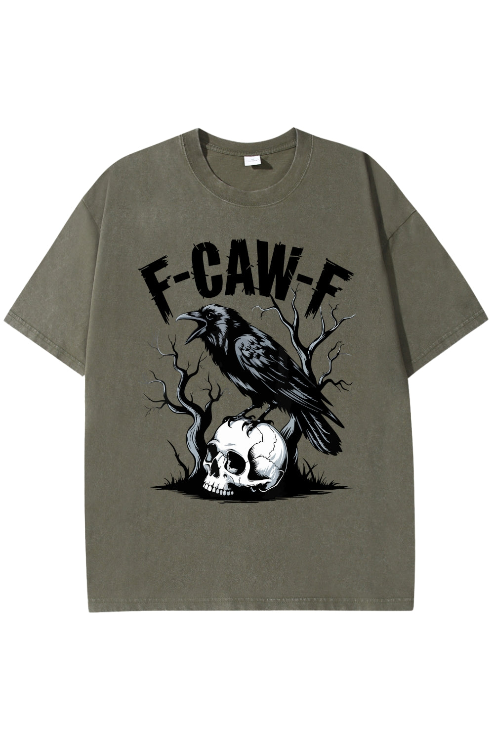 F-Caw-F Gothic Crow Washed Tee