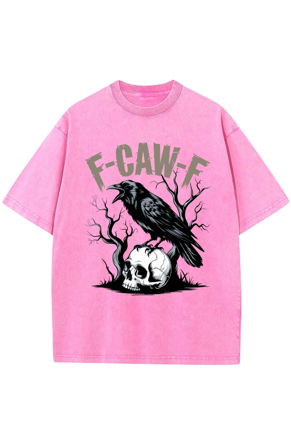 F-Caw-F Gothic Crow Washed Tee