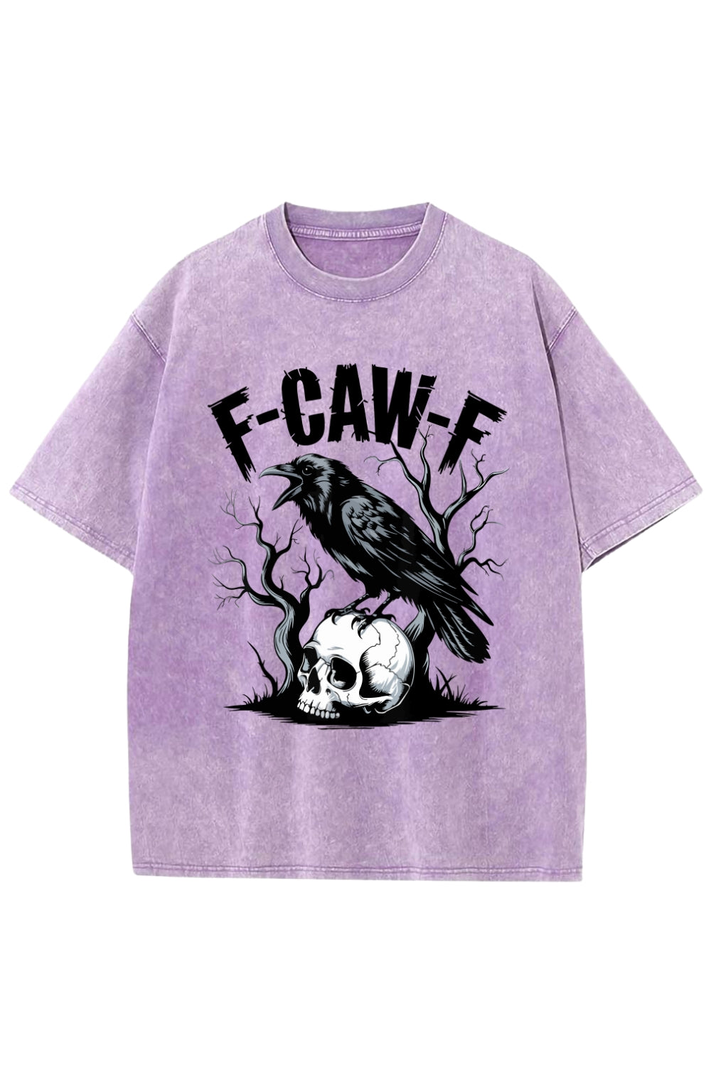F-Caw-F Gothic Crow Washed Tee