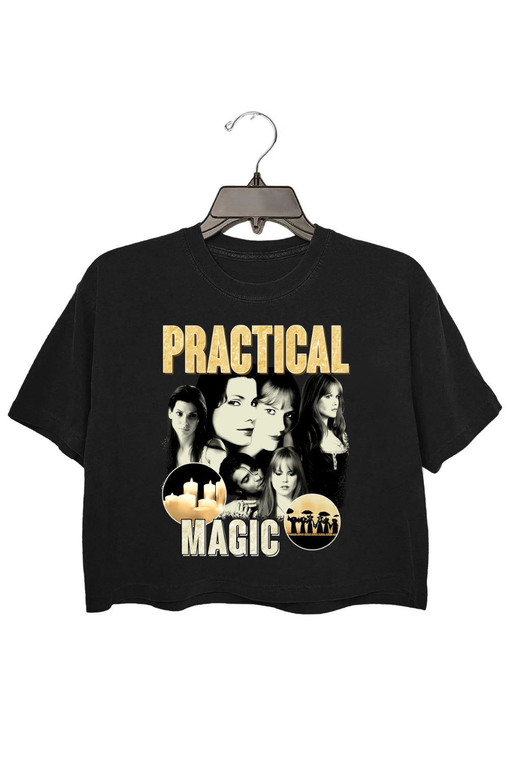 Practical Magic Halloween Horror Crop Top For Women