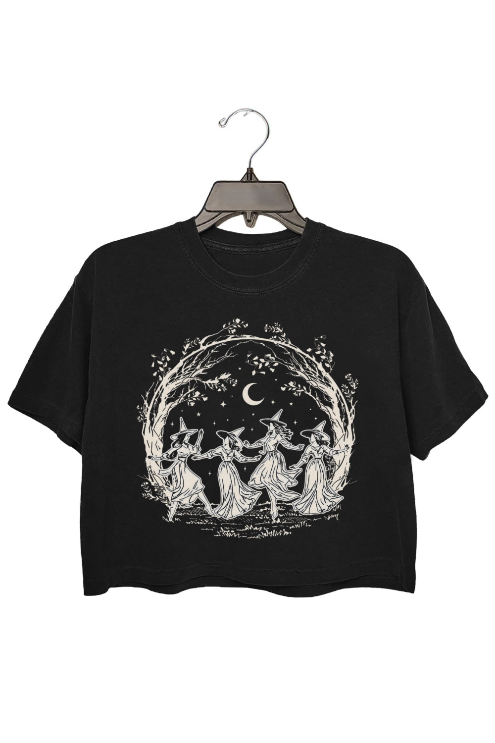 Girly Halloween Witchy Vibes Crop Top For Women