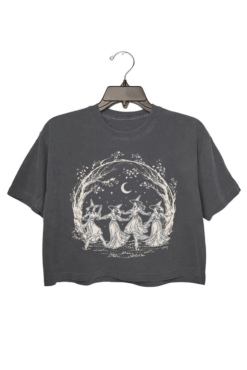 Girly Halloween Witchy Vibes Crop Top For Women