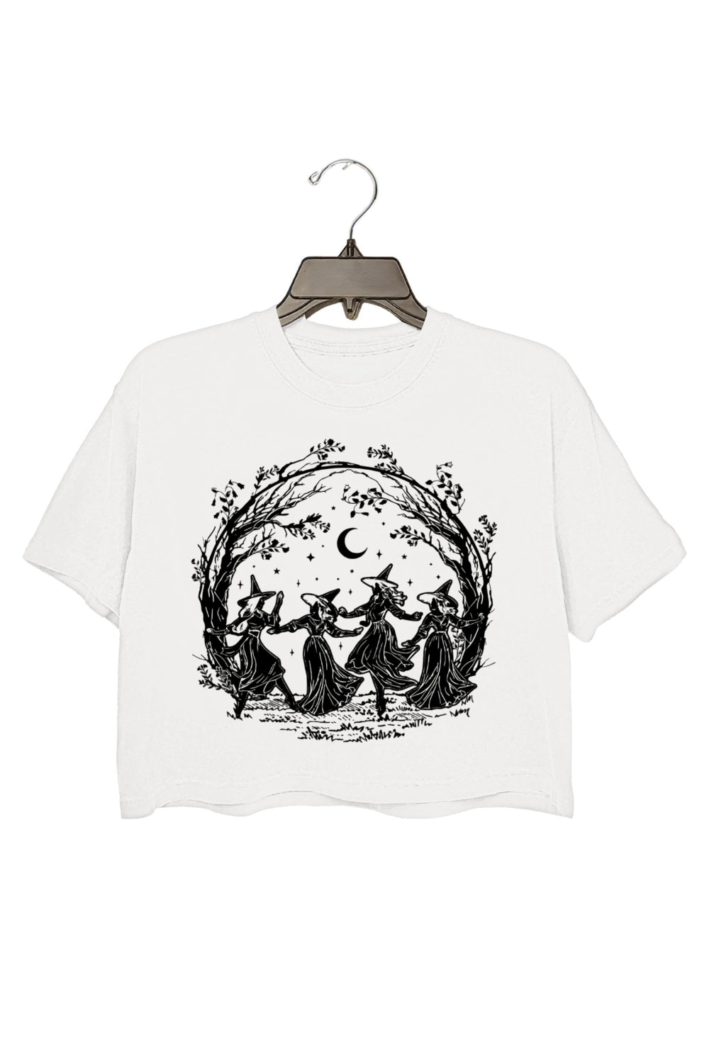 Girly Halloween Witchy Vibes Crop Top For Women