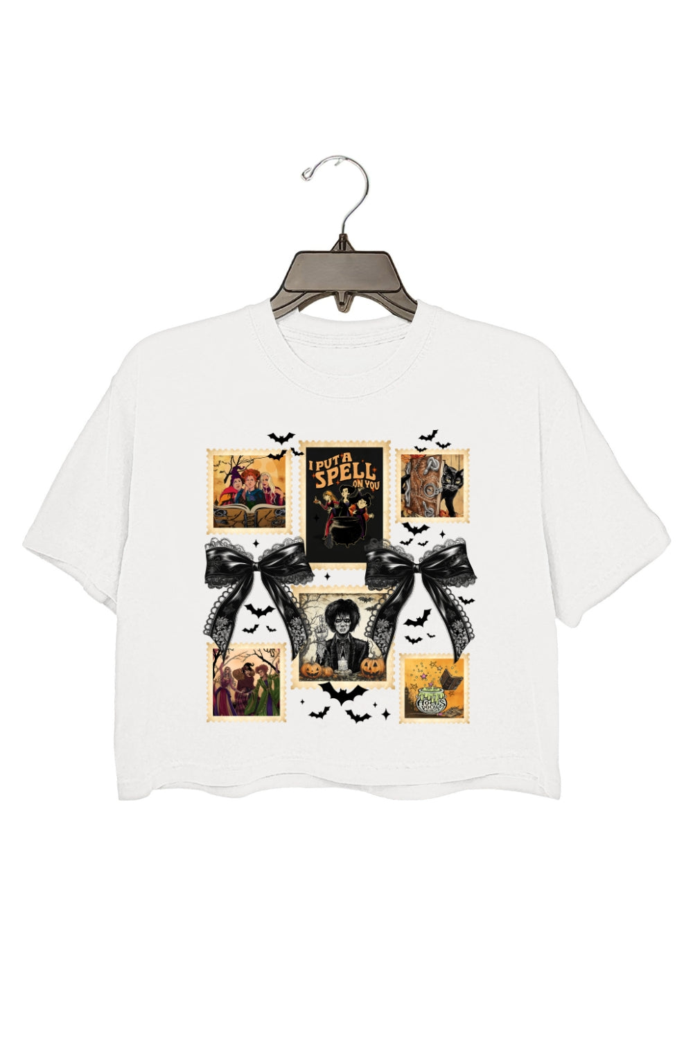 I Put A Spell On You Witch Halloween Crop Top For Women