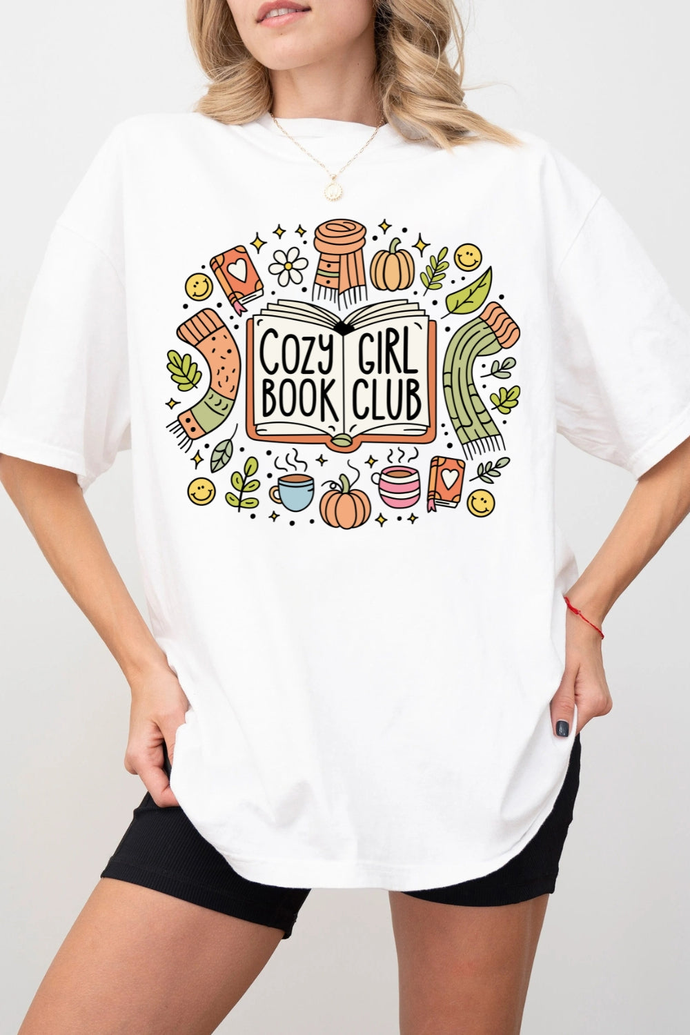 Cozy Girl Book Club Trendy Bookish Tee For Women