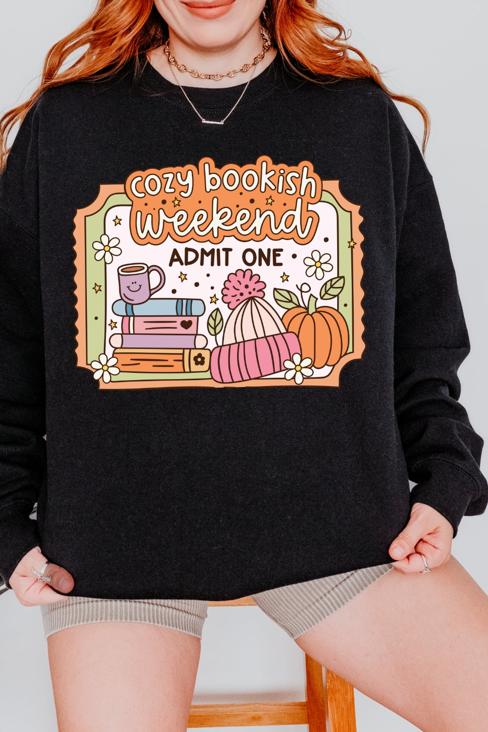 Cozy Bookish Weekend Sweatshirt For Women