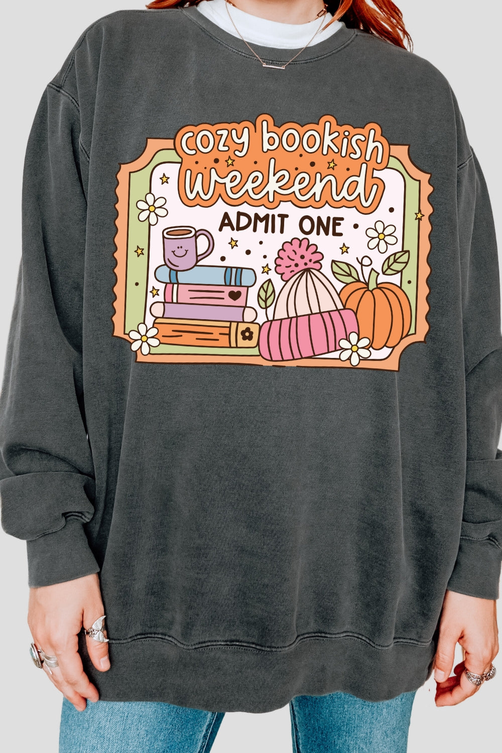 Cozy Bookish Weekend Sweatshirt For Women
