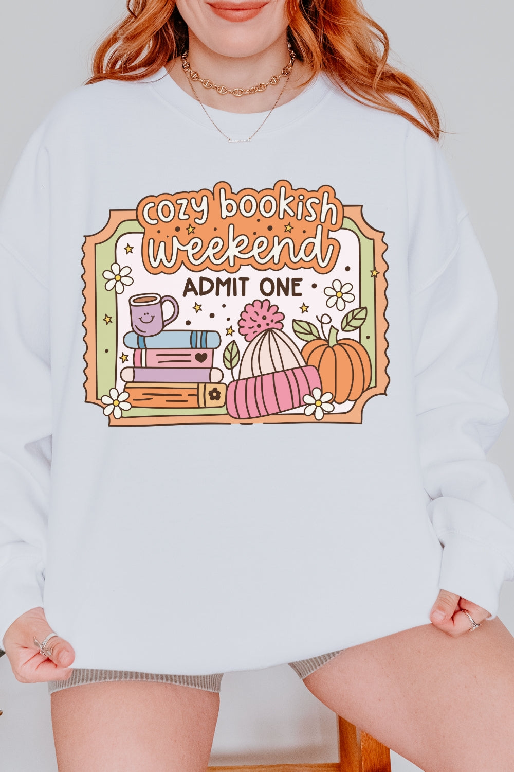 Cozy Bookish Weekend Sweatshirt For Women