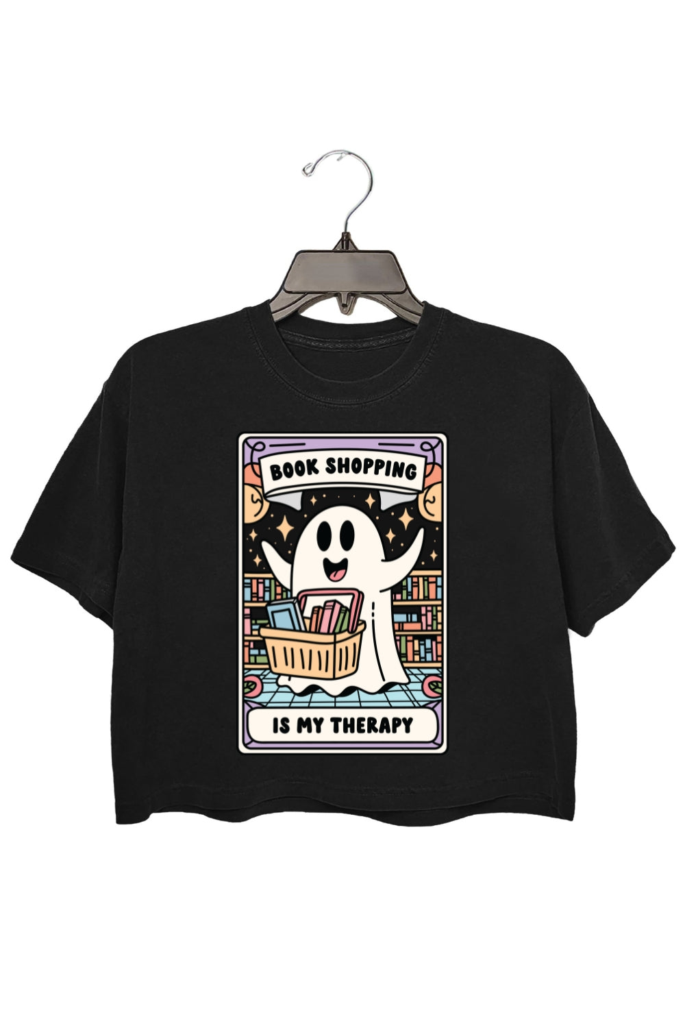 Book Shopping Is My Therapy Crop Top For Women