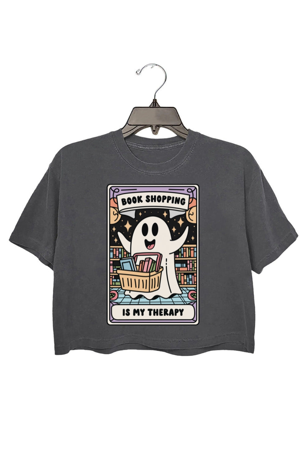 Book Shopping Is My Therapy Crop Top For Women