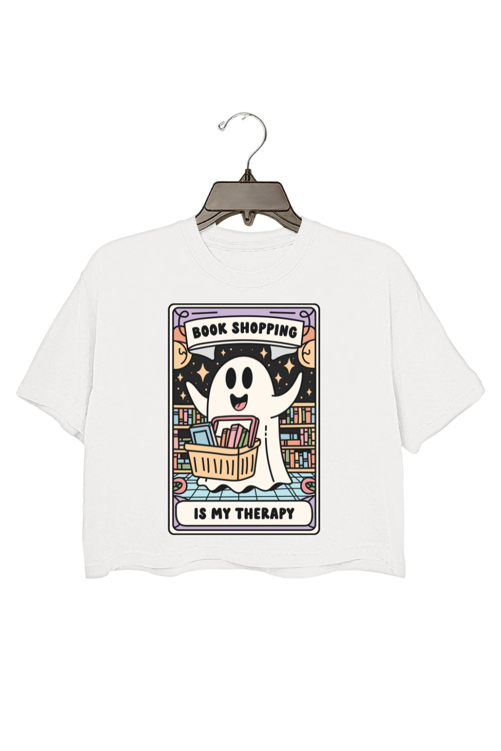 Book Shopping Is My Therapy Crop Top For Women