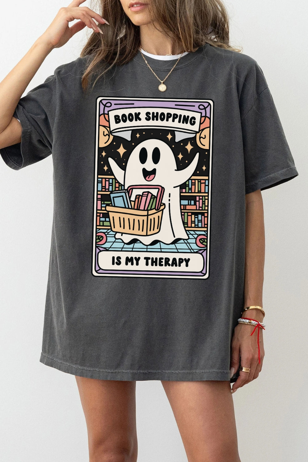 Book Shopping Is My Therapy Tee For Women